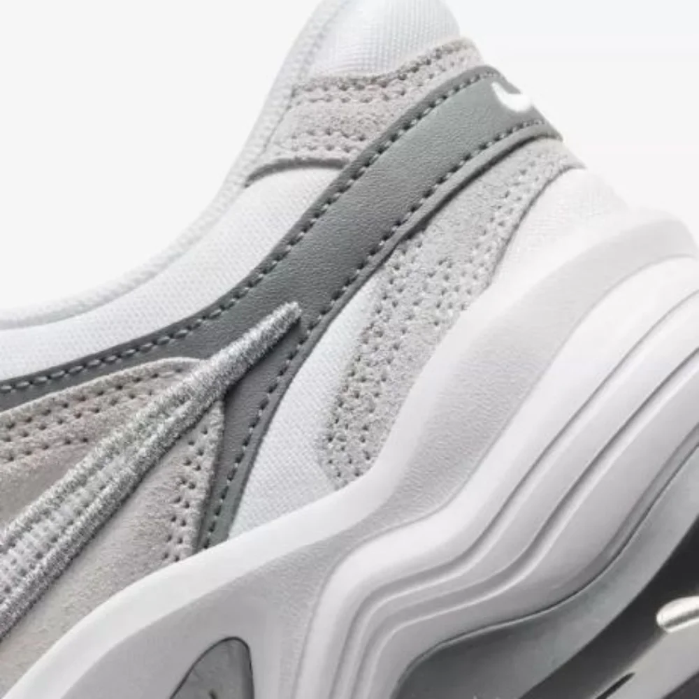 Gray Silver Metallic White Women's Nike Running Shoes - Picture 11 of 15